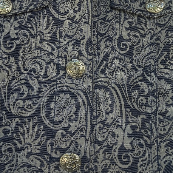 Drapers and Damon’s Jacket. blue with Floral Print. Size M. NWT - Picture 2 of 9